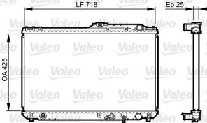 Valeo 731684 - Chladič vody -