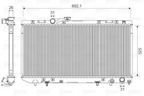 Valeo 731696 - Chladič vody -