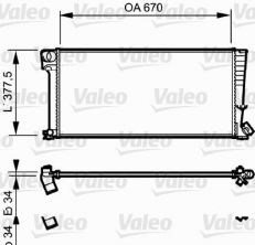 Valeo 731743 - Chladič vody -