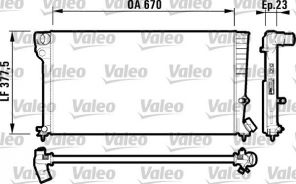 Valeo 731744 - Chladič vody -