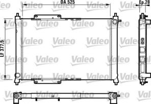 Valeo 731816 - Chladič vody -