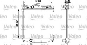 Valeo 731828 - Chladič vody -