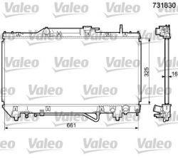 Valeo 731830 - Chladič vody -