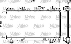 Valeo 731831 - Chladič vody -