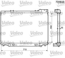 Valeo 731833 - Chladič vody -