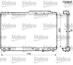 Valeo 731837 - Chladič vody -
