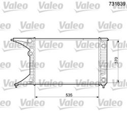 Valeo 731839 - Chladič vody -