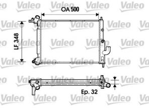 Valeo 731846 - Chladič vody -