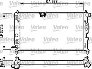 Valeo 731847 - Chladič vody -