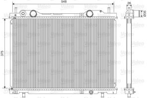Valeo 731972 - Chladič vody -
