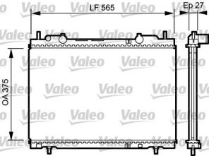 Valeo 731973 - Chladič vody -