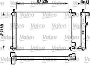 Valeo 732003 - Chladič vody -