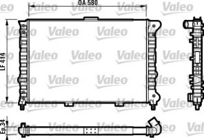 Valeo 732012 - Chladič vody -