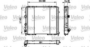 Valeo 732072 - Chladič vody -