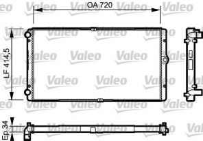 Valeo 732177 - Chladič vody -