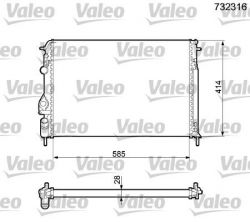 Valeo 732316 - Chladič vody -