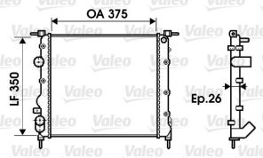 Valeo 732338 - Chladič vody -