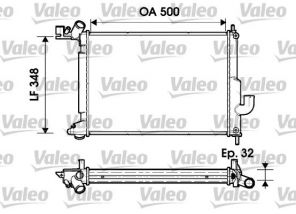 Valeo 732349 - Chladič vody -