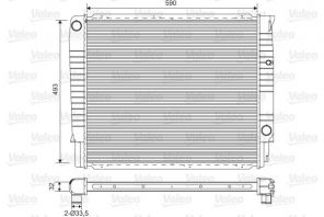 Valeo 732368 - Chladič vody -