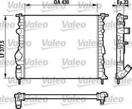 Valeo 732389 - Chladič vody -