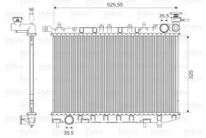 Valeo 732405 - Chladič vody -