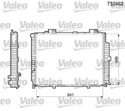 Valeo 732462 - Chladič vody -