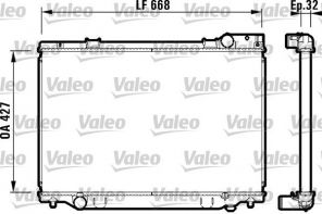 Valeo 732476 - Chladič vody -