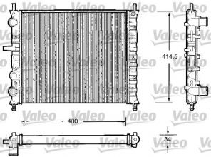 Valeo 732503 - Chladič vody -