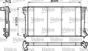 Valeo 732517 - Chladič vody -