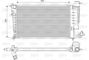 Valeo 732520 - Chladič vody -