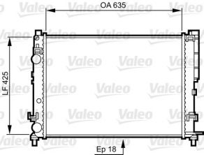 Valeo 732544 - Chladič vody -