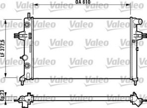 Valeo 732549 - Chladič vody -