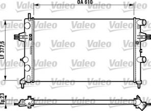 Valeo 732551 - Chladič vody -