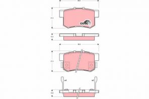 TRW GDB3269 - Brzdové platničky -