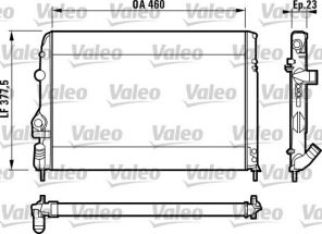 Valeo 732559 - Chladič vody -