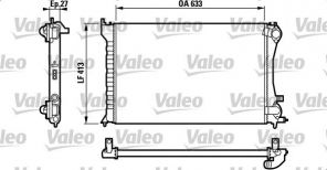 Valeo 732567 - Chladič vody -