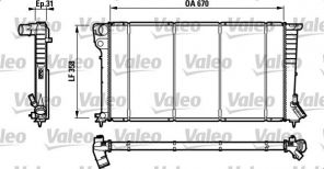 Valeo 732577 - Chladič vody -