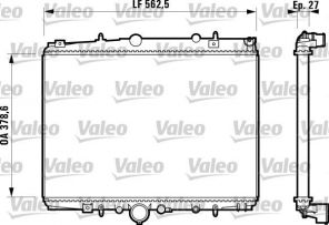 Valeo 732598 - Chladič vody -