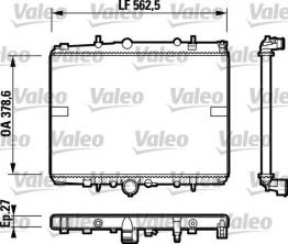 Valeo 732599 - Chladič vody -
