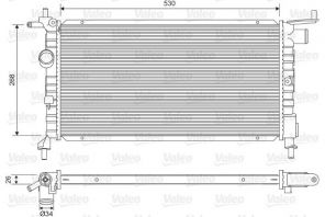 Valeo 732606 - Chladič vody -