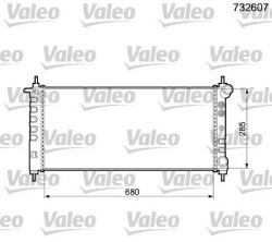Valeo 732607 - Chladič vody -