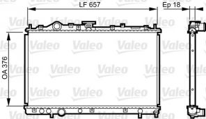 Valeo 732612 - Chladič vody -