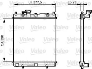 Valeo 732718 - Chladič vody -
