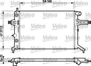 Valeo 732724 - Chladič vody -