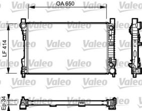 Valeo 732743 - Chladič vody -