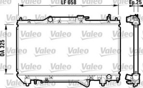 Valeo 732754 - Chladič vody -