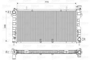 Valeo 732757 - Chladič vody -