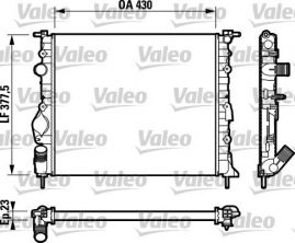 Valeo 732765 - Chladič vody -