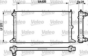 Valeo 732790 - Chladič vody -