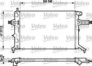 Valeo 732795 - Chladič vody -